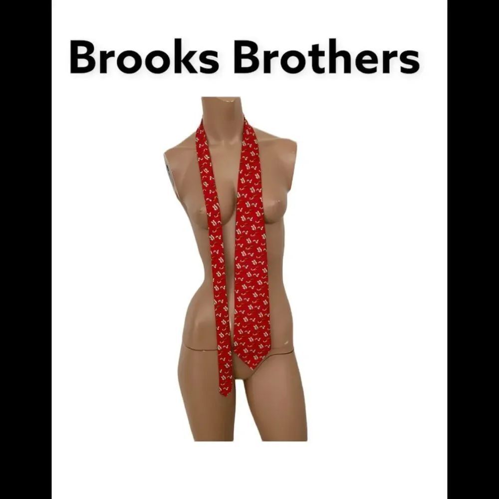Brooks Brothers 100% silk squirrel print tie